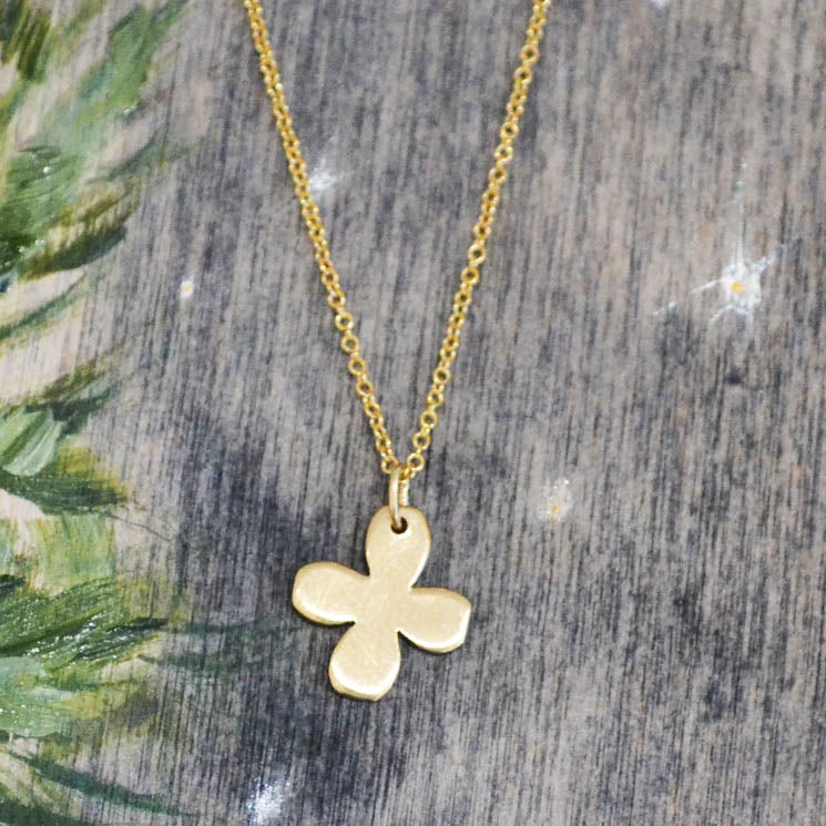 14K Gold Round Cross - One of a Kind