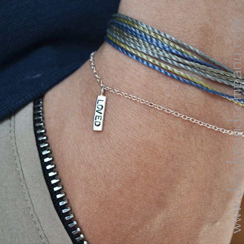 Itty Bitty Bracelets with Dangly Custom Word Charms