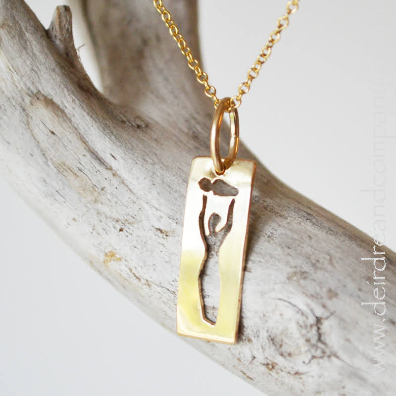 Mother & Child Necklace in Gold or Sterling