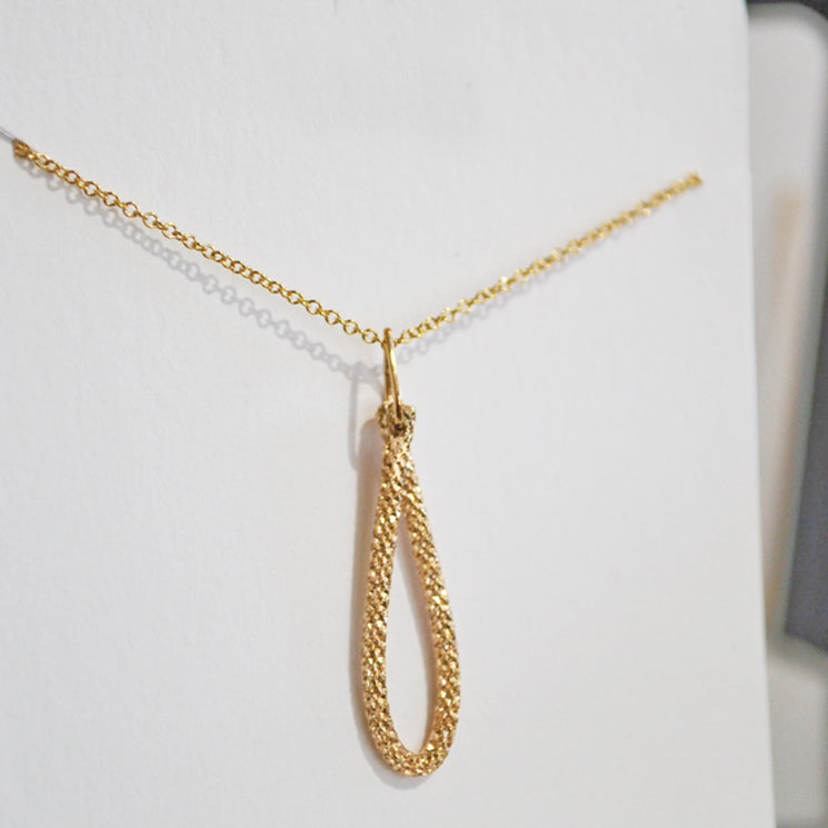 14K Gold Teardrop - One of a Kind