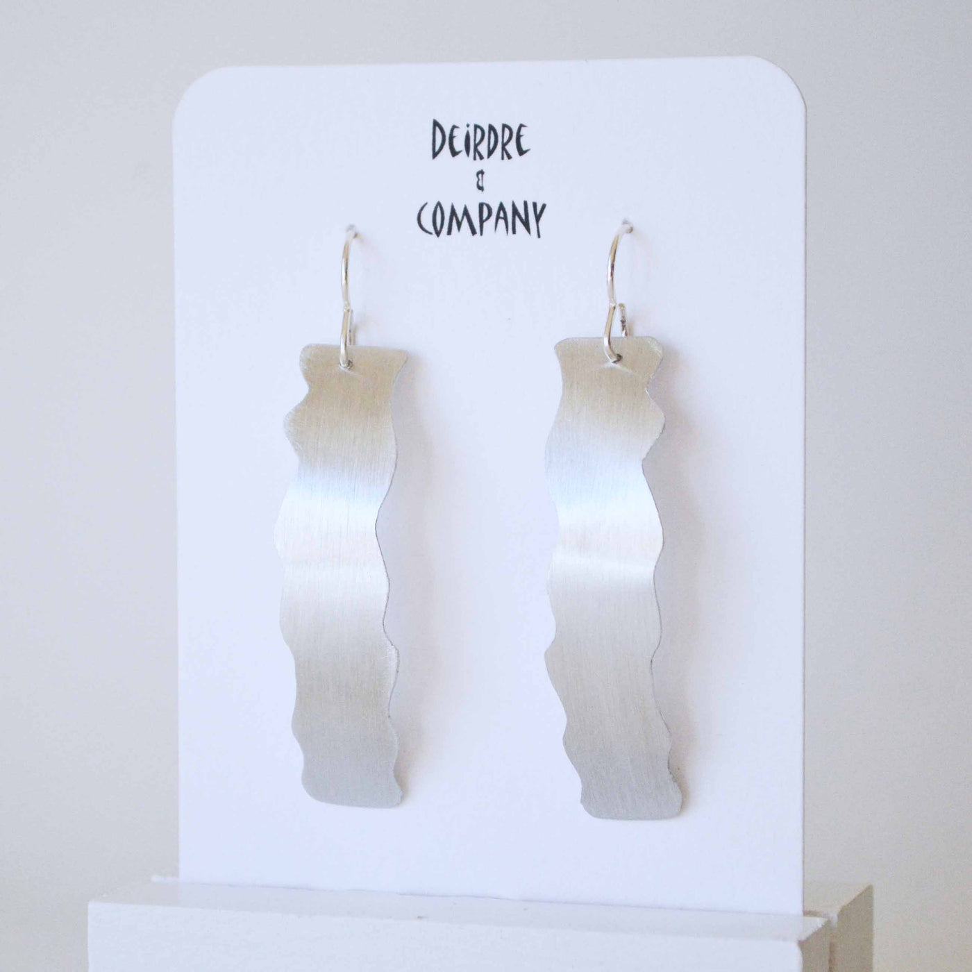 Big Wavy Bar Earrings